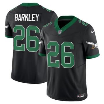 Philadelphia Eagles #26 Saquon Barkley Black 2023 F.U.S.E. Vapor Untouchable Throwback Stitched Jersey - Zenithce
