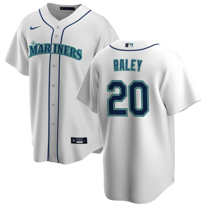 Seattle Mariners #20 Luke Raley White Cool Base Stitched Jersey - Zenithce