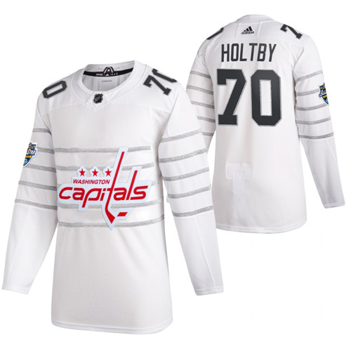 Washington Capitals #70 Braden Holtby White All Star Stitched Jersey - Zenithce