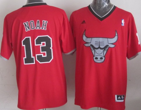 Chicago Bulls #13 Joakim Noah Revolution 30 Swingman 2013 Christmas Day Red Jersey - Zenithce