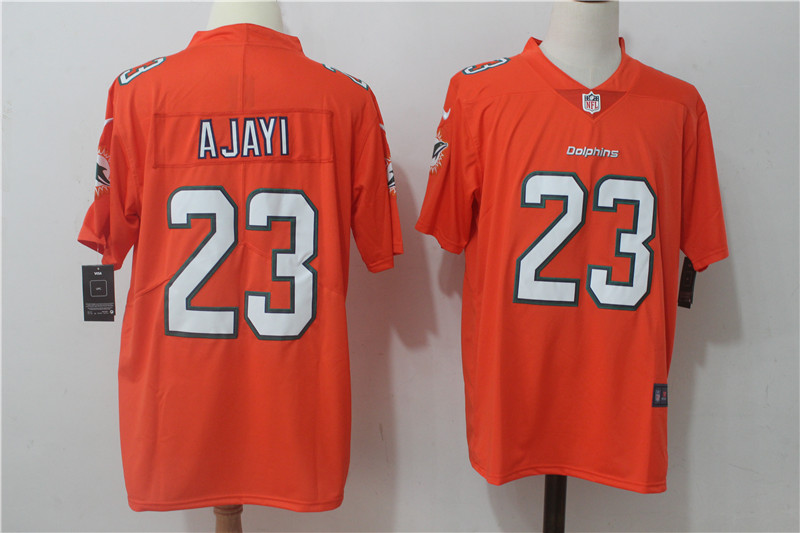Miami Dolphins #23 Jay Ajayi Orange Stitched Vapor Untouchable Limited Nike Jersey - Zenithce