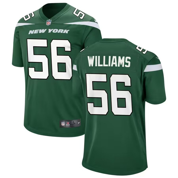 New York Jets #56 Quincy Williams Green Stitched Game Jersey - Zenithce