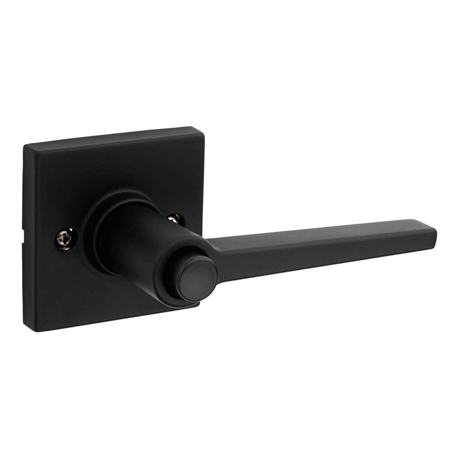 Kwikset SL4000DALSQT Safelock Daylon Privacy Door Lever Set with Square Rose - Zenithce