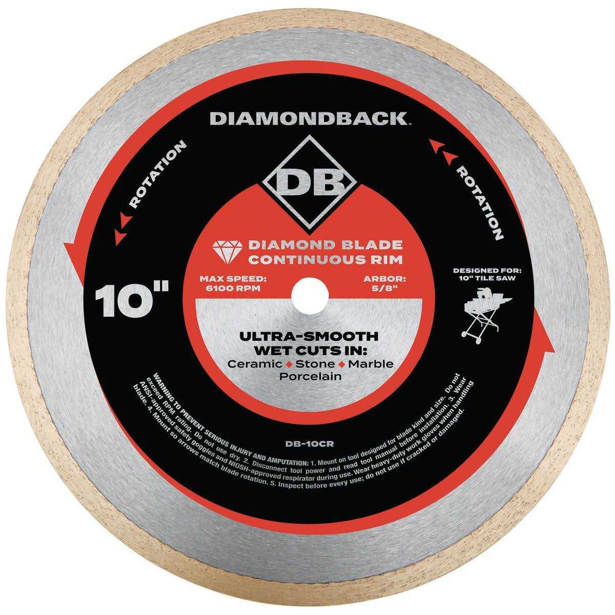 Diamondback 10 Amp 7 in. Wet Tile Saw with Sliding Table - Zenithce