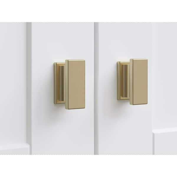 NewAge Products Home Cabinet Brushed Nickel Contemporary Square Knob - Zenithce