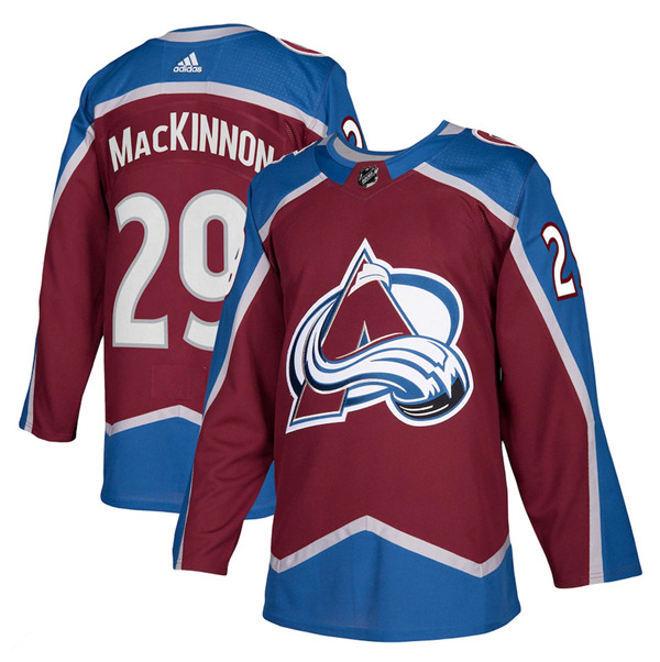 Colorado Avalanche #29 Nathan MacKinnon Burgundy Stitched Adidas Jersey - Zenithce