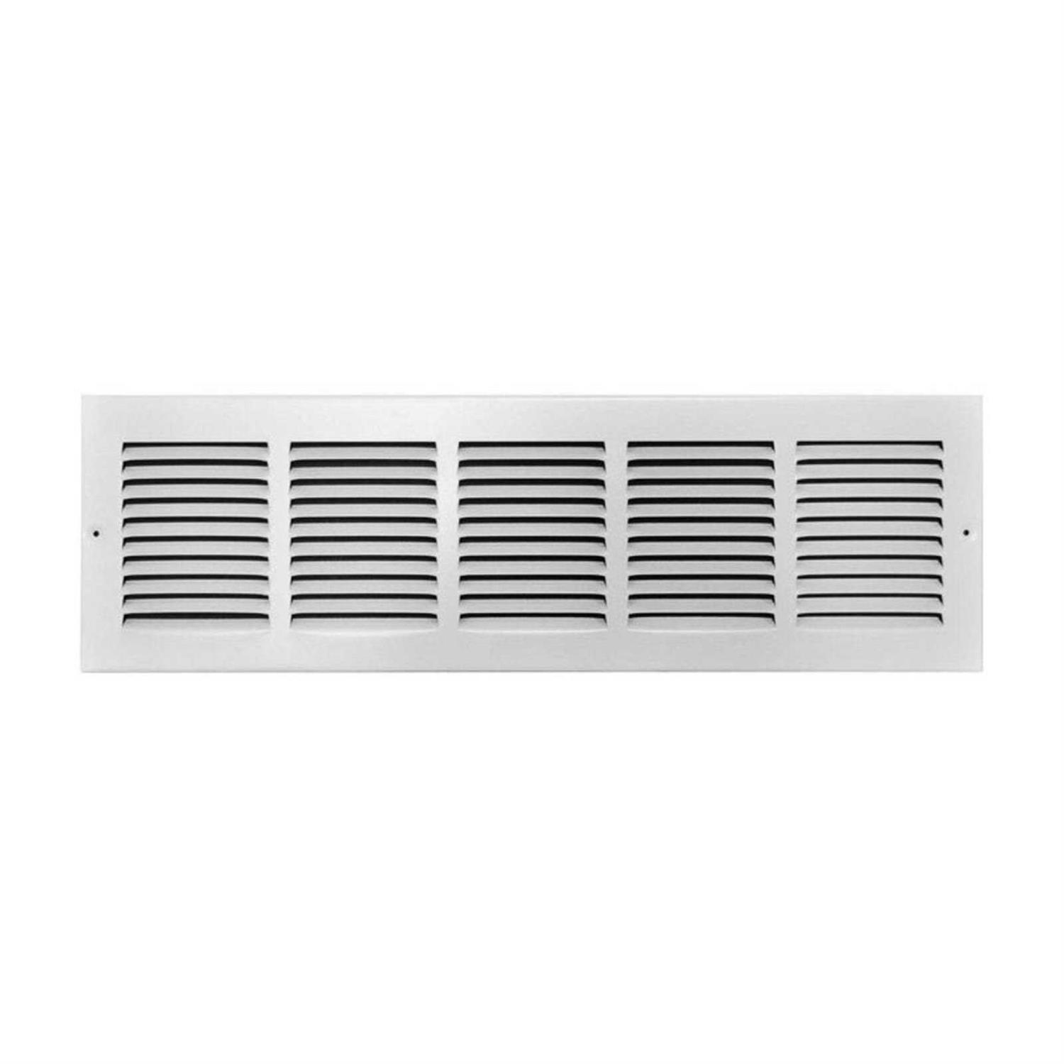 Tru Aire 12 in. W x 6 in. H Steel Return Air Grille White C170 12X06 - Zenithce