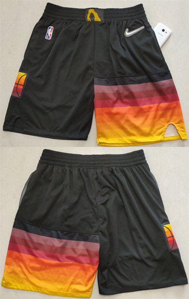 Utah Jazz Black 75th Anniversary Shorts (Run Small) - Zenithce