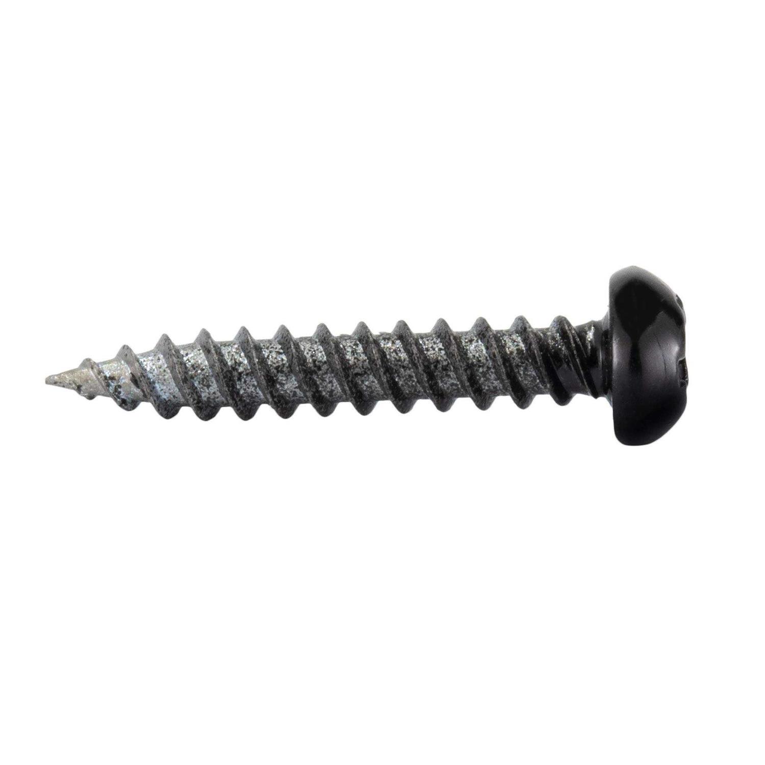 Recpro 8×1 Pan Head Metal Rv Screws Polar Black - Zenithce