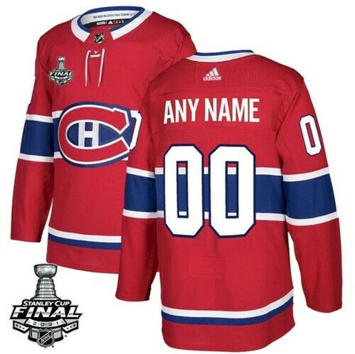 Montreal Canadiens Customized 2021 Red Stanley Cup Final Stitched Jersey - Zenithce