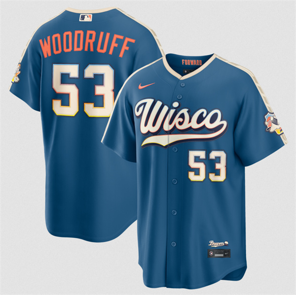 Milwaukee Brewers #53 Brandon Woodruff Mineral Blue 2026 City Connect Stadium Stitched Stitched Jersey - Zenithce