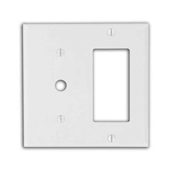 Leviton 80401-W 1-Gang Decora Wallplate - Zenithce