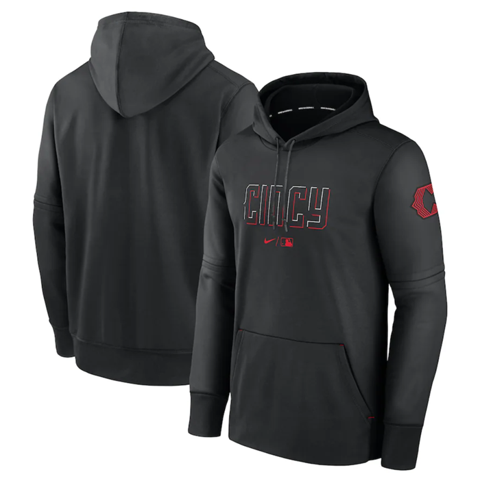 Cincinnati Reds Black 2023 City Connect Hoodie - Zenithce