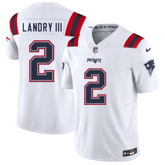 New England Patriots #2 Harold Landry III White 2025 F.U.S.E. Vapor Limited Stitched Jersey - Zenithce
