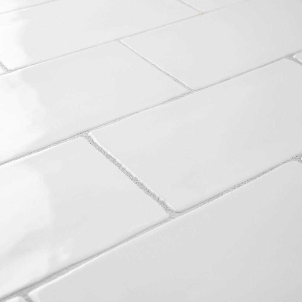 Merola Tile Castillo White 3-in x Ceramic Wall Tile - Zenithce