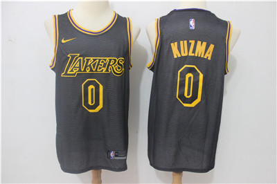 Lakers #0 Kyle Kuzma Black City Edition Swingman Jersey - Zenithce