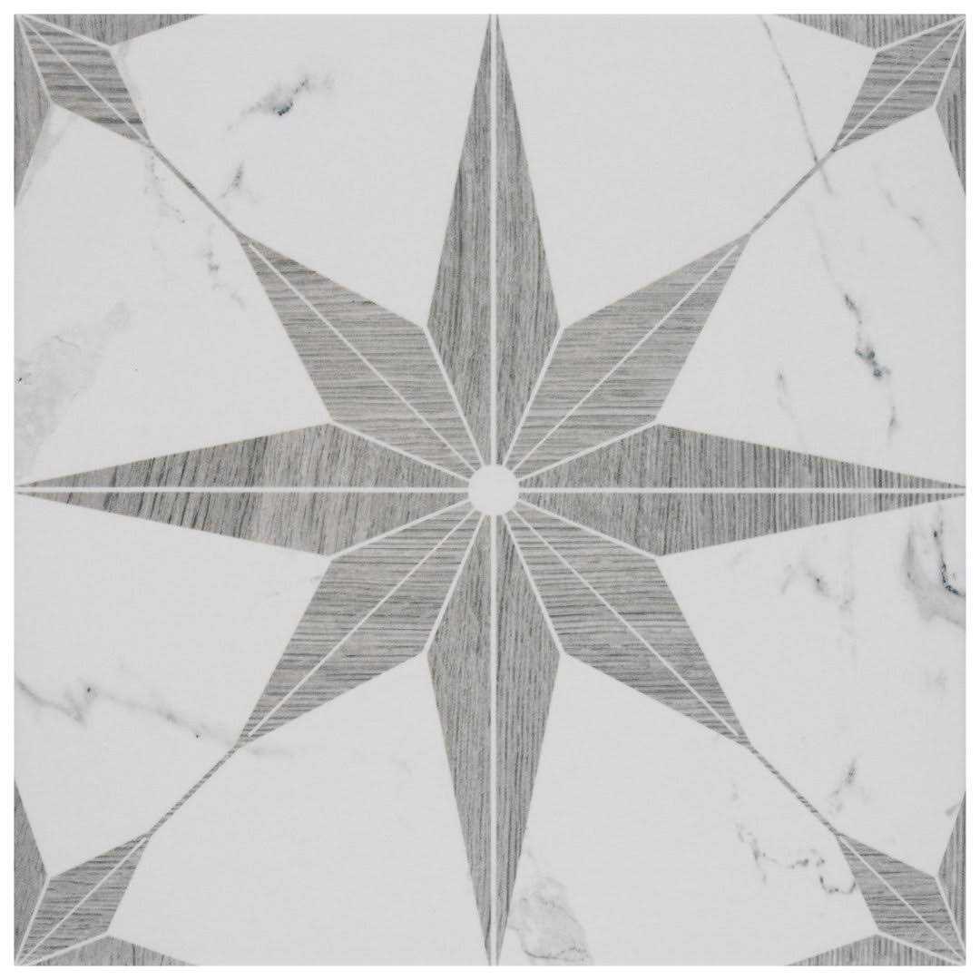 Merola Tile Llama Stella Loire 9-3/4 in. x 9-3/4 in. Porcelain Floor and Wall Tile - Zenithce