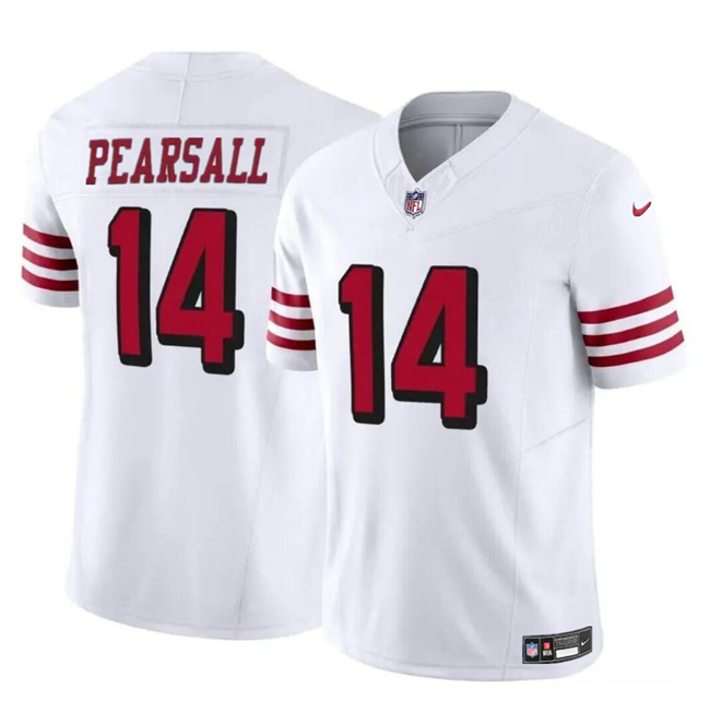 San Francisco 49ers #14 Ricky Pearsall New White 2024 Draft F.U.S.E. Vapor Untouchable Limited Stitched Jersey - Zenithce