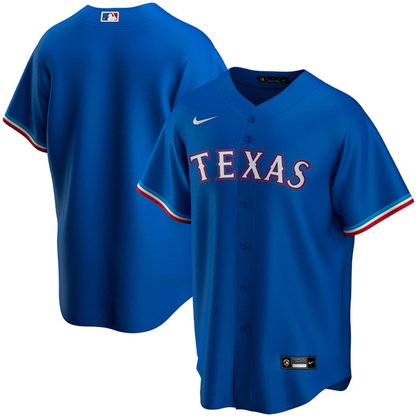 Texas Rangers Blank Blue Stitched Jersey - Zenithce