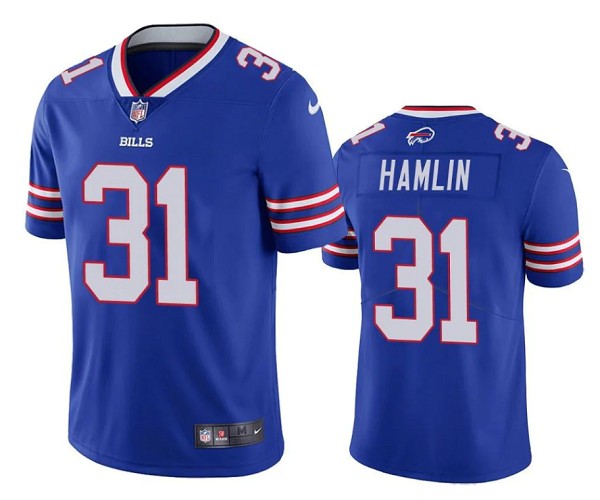 Buffalo Bills #31 Damar Hamlin Blue Vapor Untouchable Limited Stitched Jersey - Zenithce