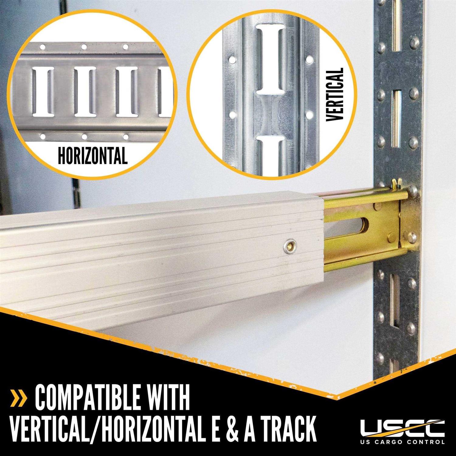 Us Cargo Control 8 Piece 4′ L Track Tie Down System APK8BL - Zenithce