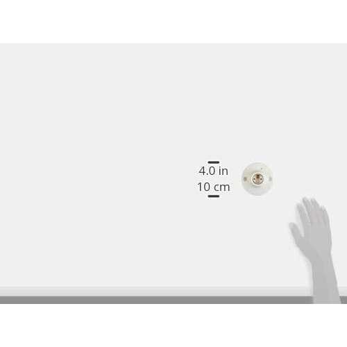 Leviton 9726-C2 One-Piece Glazed Porcelain Outlet Box Mount Incandescent Lampholder - Zenithce