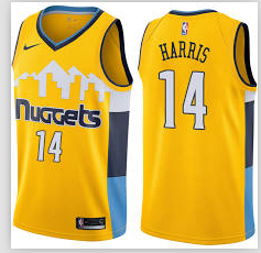 Denver Nuggets #14 Gary Harris Yellow Swingman Statement Edition Jersey - Zenithce