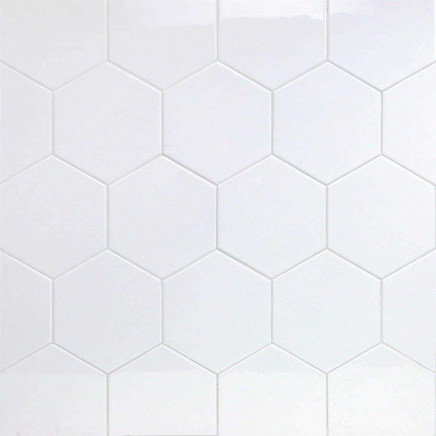 Ivy Hill Tile Bethlehem 3D Hexagon 5.9 in. x 6.96 Ceramic Wall Tile - Zenithce