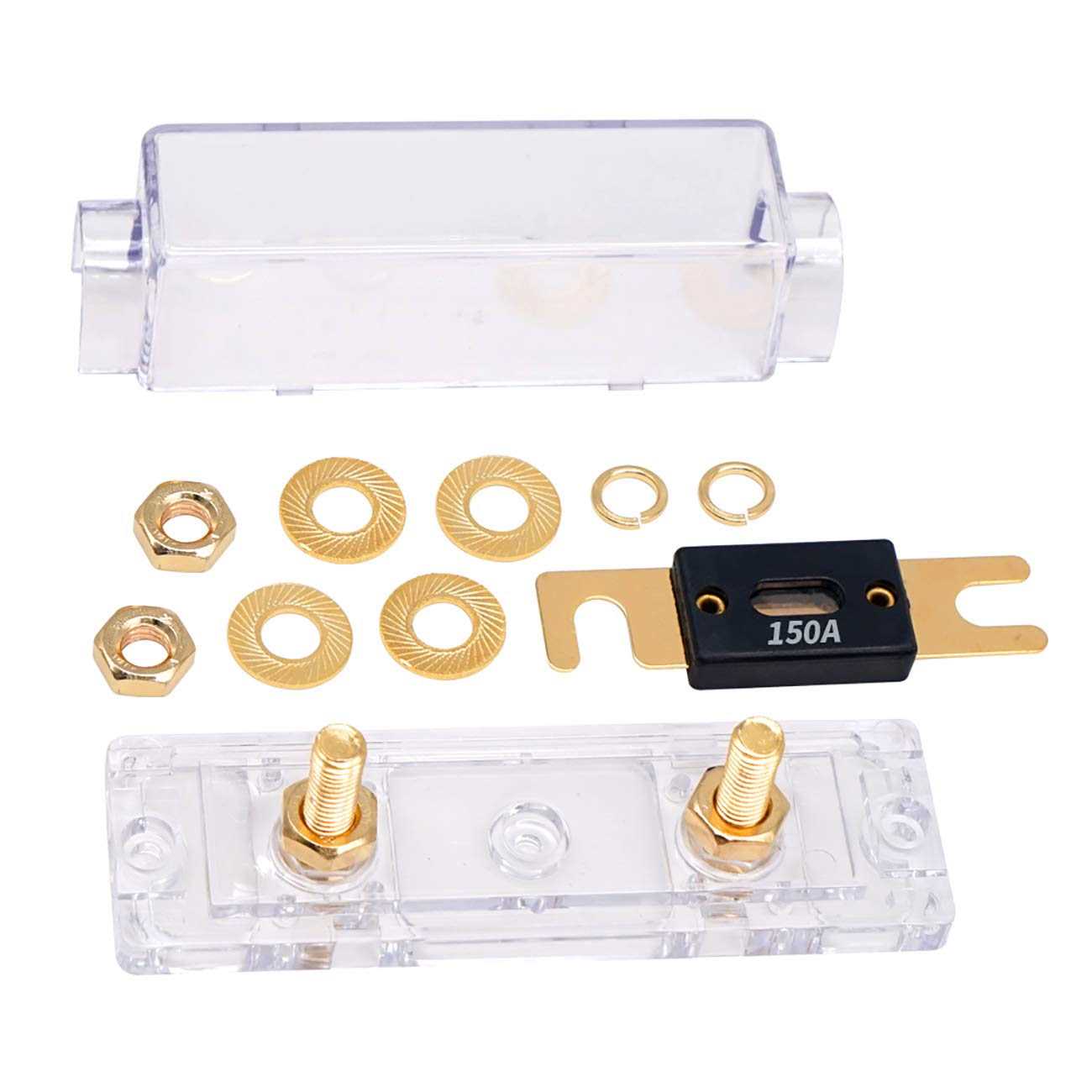 Topstronggear Solid Brass 024 Gauge Anl Fuse Holder - Zenithce