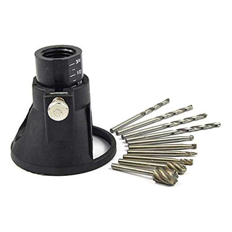 Rotary Hammer Drill Bits Set & Chisels 17 Pieces SDS Plus Concrete Masonry Hole Tool for Concrete,Brick,Block,Stone,Masonry - Zenithce