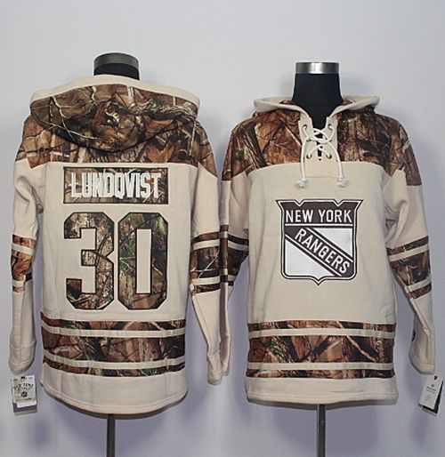 Rangers #30 Henrik Lundqvist Cream Camo Stitched Jersey - Zenithce
