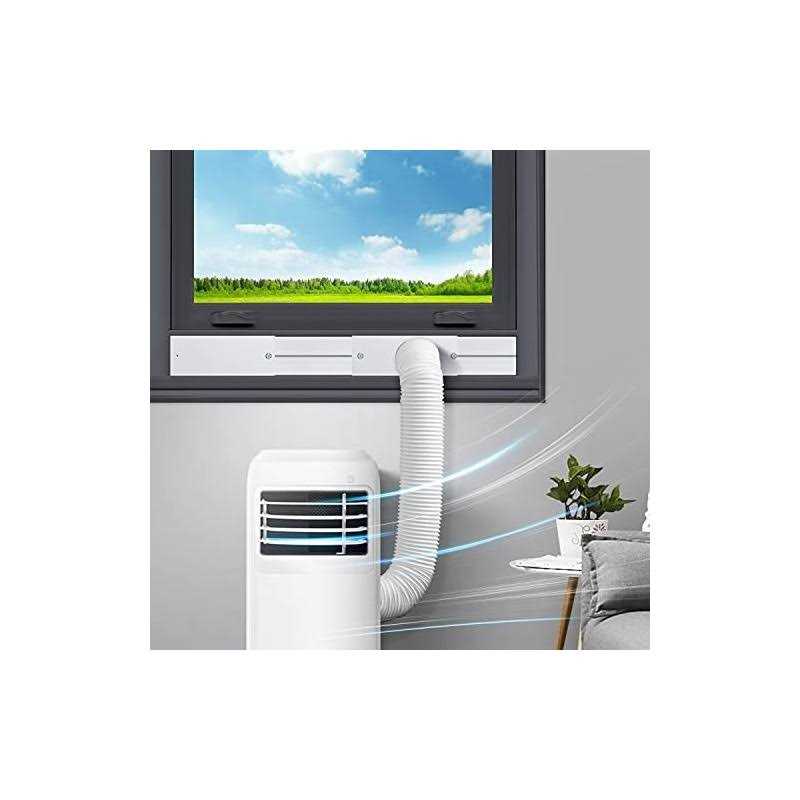 Sikadeer Universal Window Seal Kit for Portable Air Conditioner of Exhaust Hose Diameter with Coupler Adjustable AC Vent Kit Pvc Seal - Zenithce