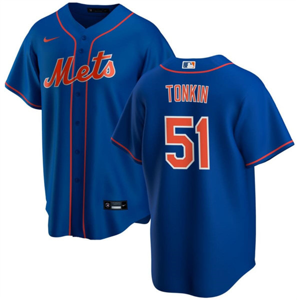 New York Mets #51 Michael Tonkin Blue Cool Base Stitched Jersey - Zenithce