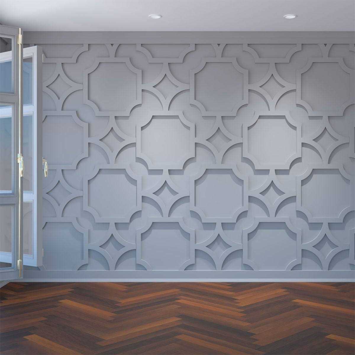 Ekena Millwork Adjustable Wood Slat Wall Panel Kit Slats - Zenithce