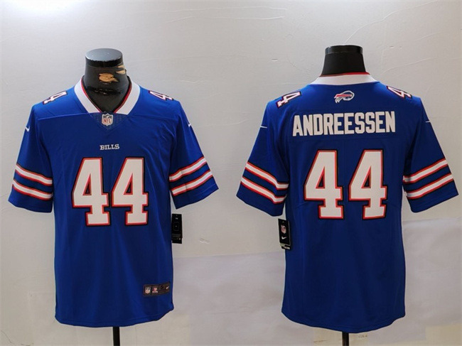 Buffalo Bills #44 Joe Andreessen Blue Vapor Untouchable Limited Stitched Jersey - Zenithce