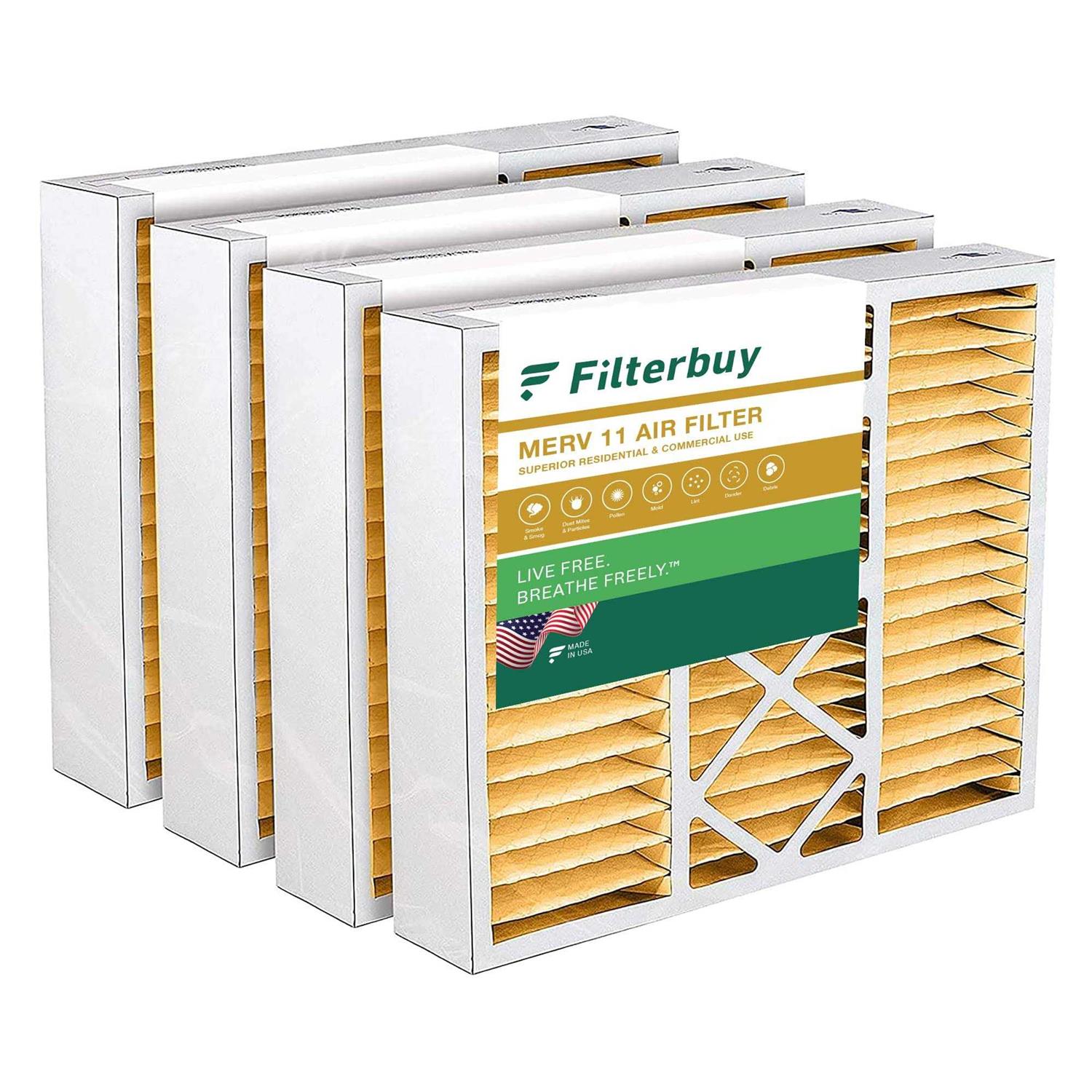 Filterbuy Merv 8 Odor Eliminator Pleated Hvac AC Furnace Air Filters with Activated Carbon - Zenithce
