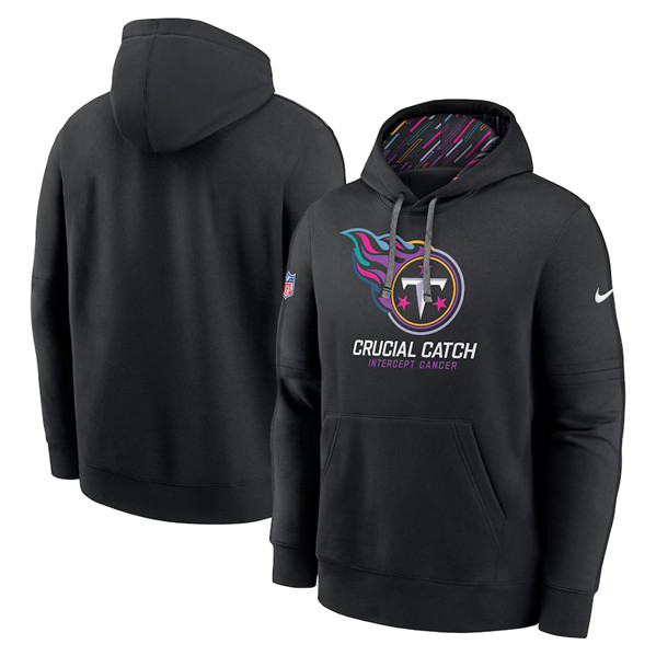 Tennessee Titans Black 2024 Crucial Catch Club Pullover Hoodie - Zenithce