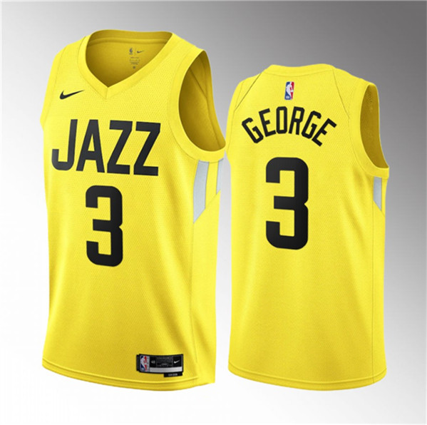 Utah Jazz #3 Keyonte George Yellow 2023 Draft Association Edition Stitched Jersey - Zenithce
