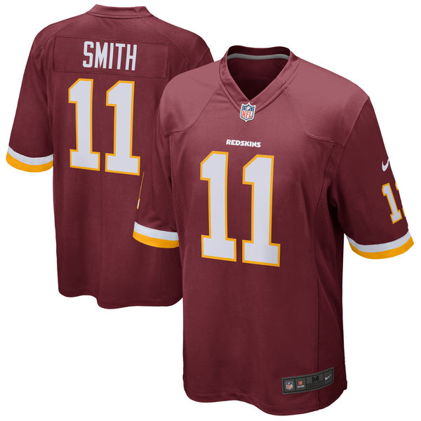 Washington Redskins #11 Alex Smith Burgundy Game Jersey - Zenithce