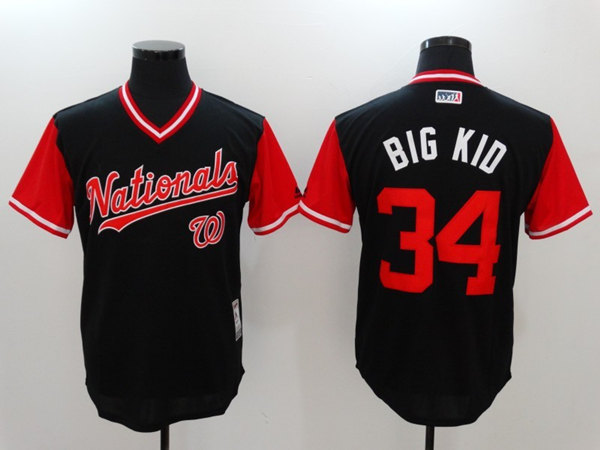 Washington Nationals #34 Big Kid Navy Stitched Jersey - Zenithce