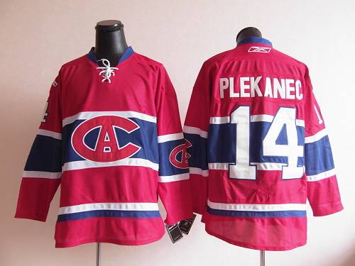 Canadiens #14 Tomas Plekanec Red New CA Stitched Jersey - Zenithce