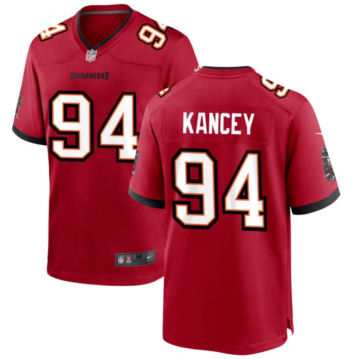 Tampa Bay Buccaneers #94 Calijah Kancey Red 2023 Draft Stitched Game Jersey - Zenithce
