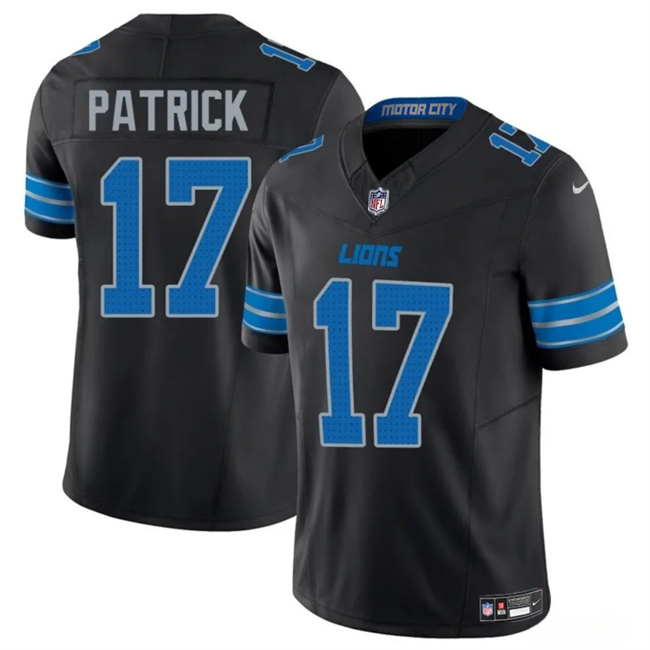 Detroit Lions #17 Tim Patrickn Black 2024 F.U.S.E. 2nd Alternate Vapor Limited Stitched Jersey - Zenithce