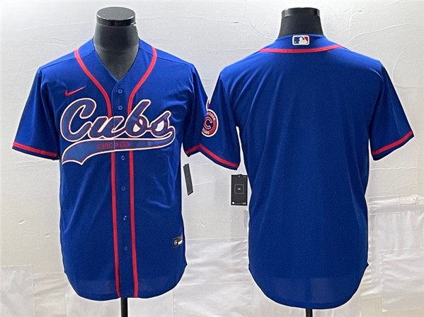 Chicago Cubs Blank Royal Cool Base Stitched Jersey - Zenithce