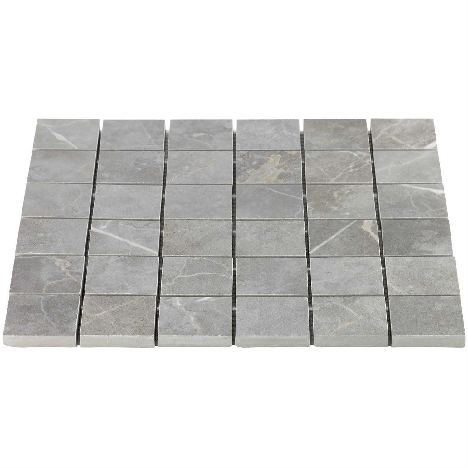 Ivy Hill Tile Marmo 12 in. x 12 in. Matte Marble Look Porcelain Mosaic Tile - Zenithce
