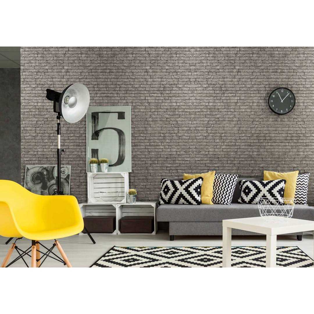 Innovera Decor by Palram 18-1/2-in x 24-3/10-in Embossed Brushed Nickel PVC Abstract Wall Panel - Zenithce