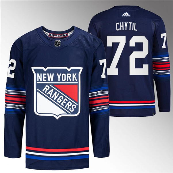 New York Rangers #72 Filip Chytil Navy Stitched Jersey - Zenithce