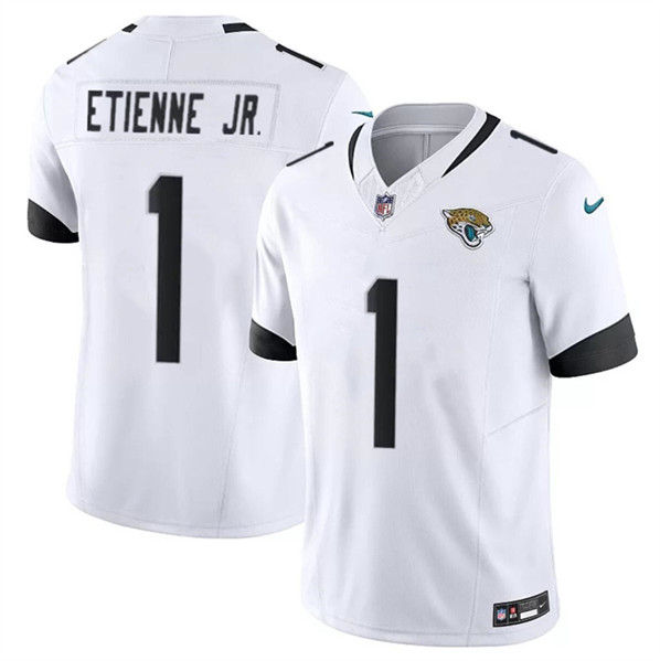 Jacksonville Jaguars #1 Travis Etienne Jr. White 2023 F.U.S.E Vapor Untouchable Limited Stitched Jersey - Zenithce