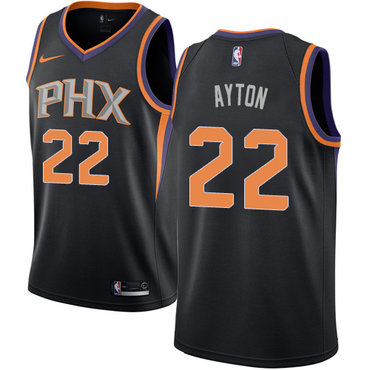 Phoenix Suns #22 Deandre Ayton Black Swingman Statement Edition Jersey - Zenithce