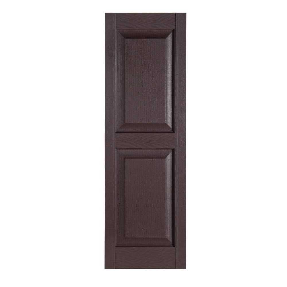 Mr Mxyzptlk Perfect Shutters Premier Raised Panel Exterior Decorative Shutters IR521535007 - Zenithce